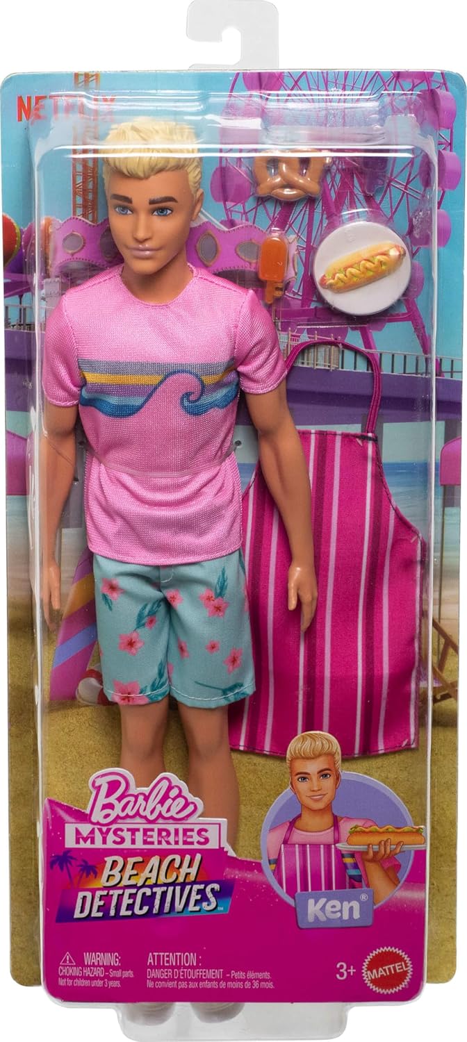 Barbie Misterios muñeco Ken playero venta de comidas - vista alternativa