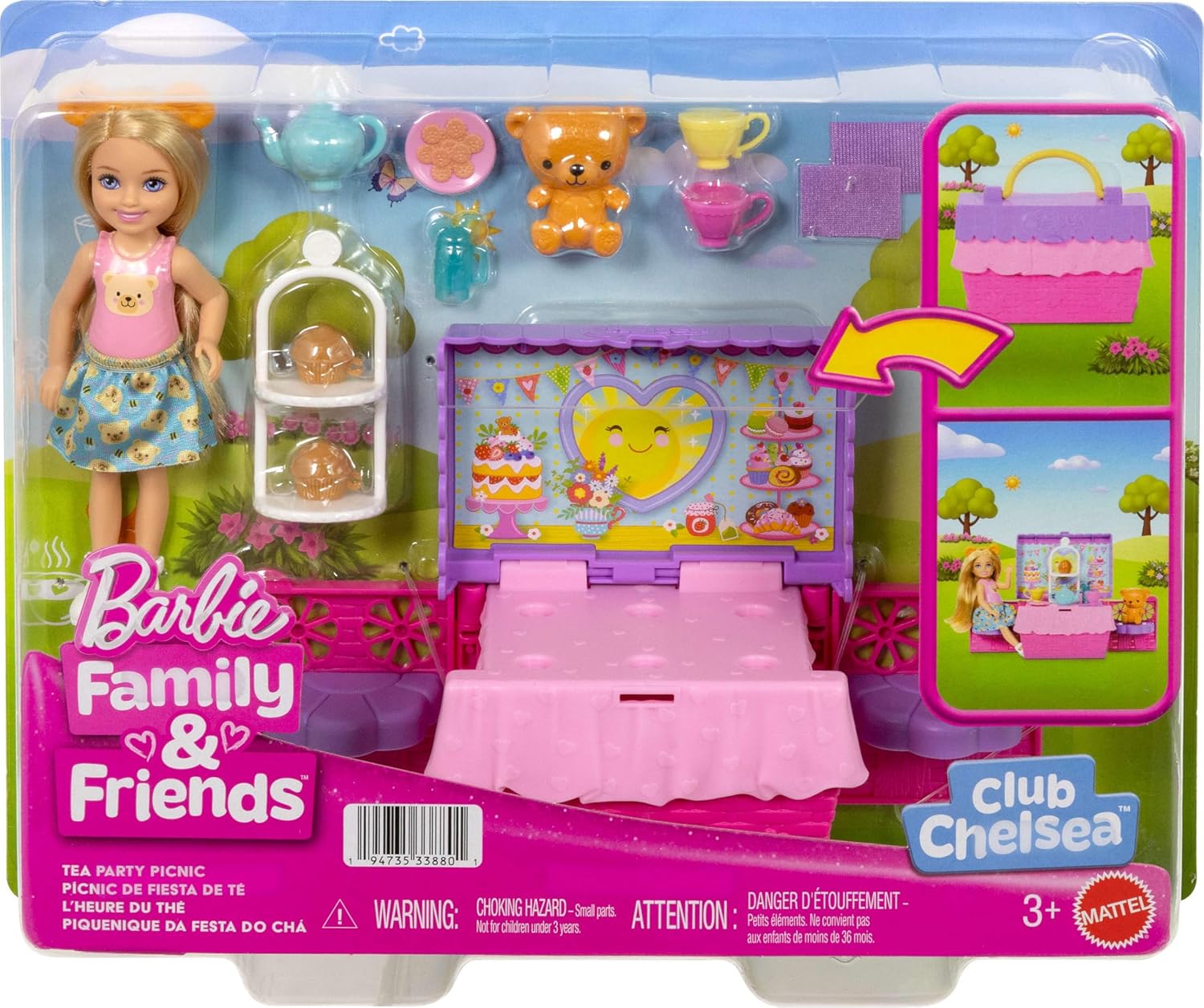 Barbie La fiesta de Té de Chelsea al aire Libre JJB40 - vista alternativa