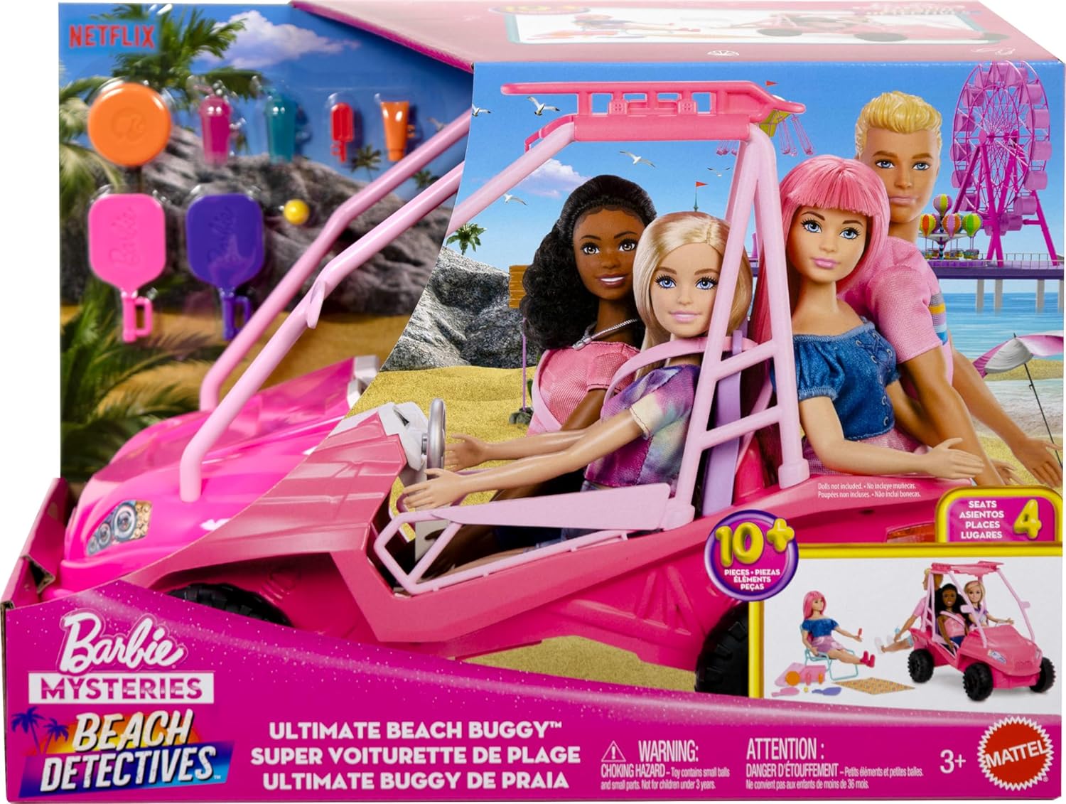 Barbie Misterios Buggy playero Todoterreno JFV68 - vista alternativa