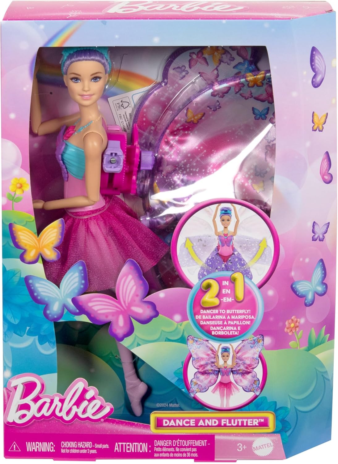 Barbie bailarina con alas de mariposa HXJ10 - vista alternativa