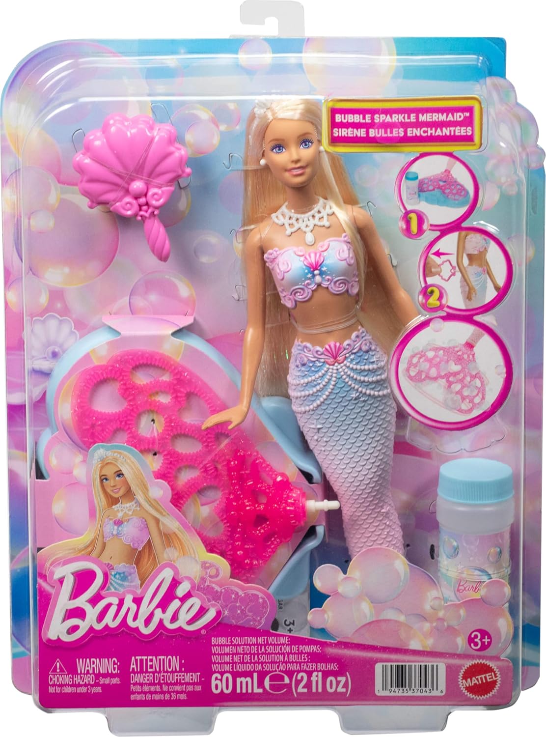 Barbie sirena burbujas encantadas JLW56 - imagen adicional