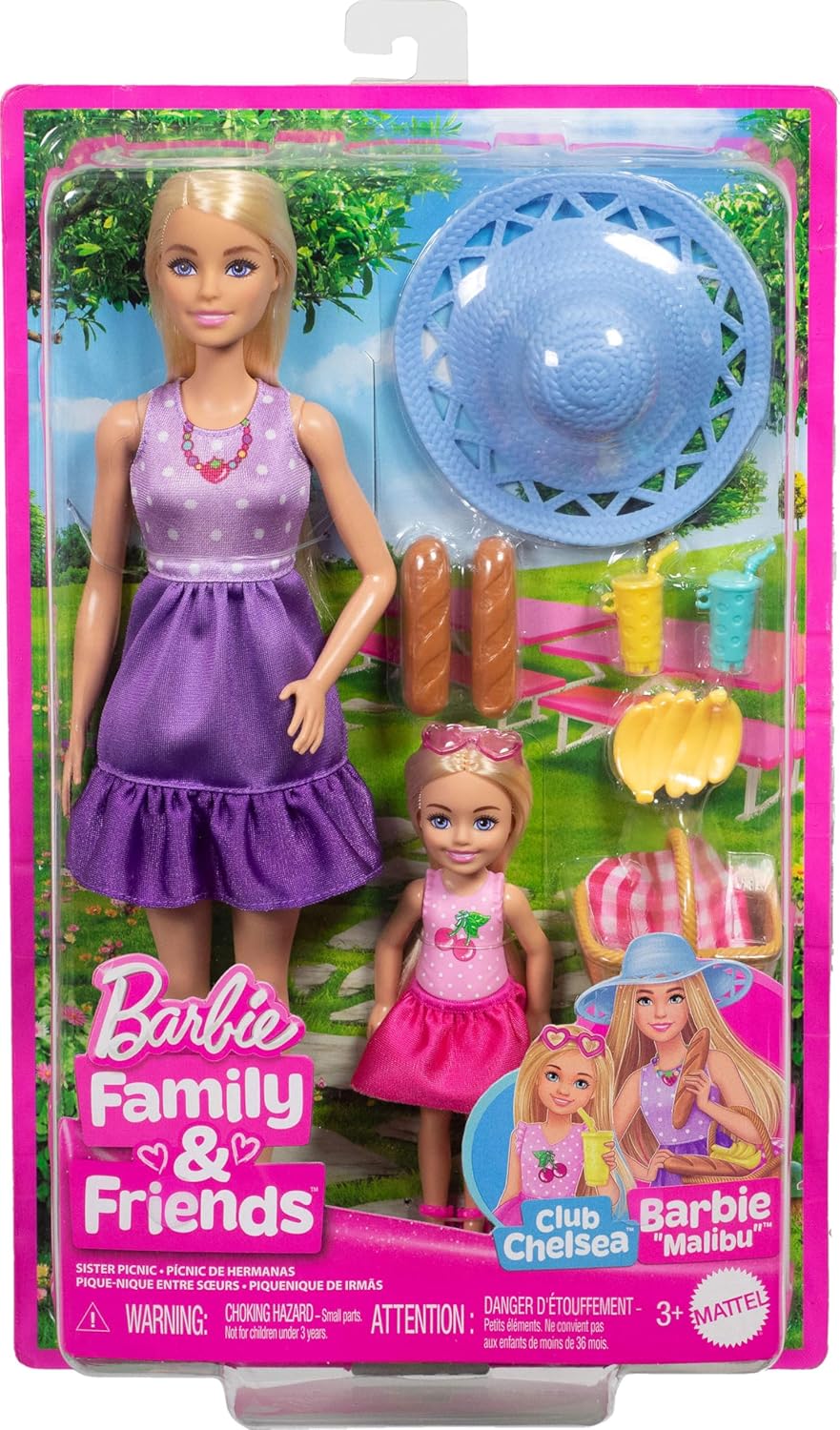 Barbie familia y amigos hermanas de picnic JBF43 - vista alternativa