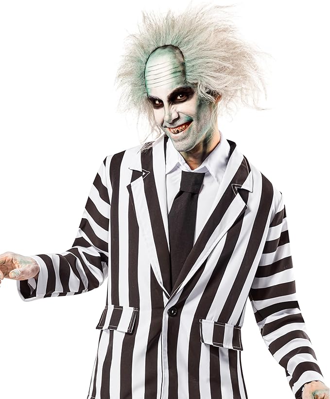Beetlejuice peluca blanca 51738 Rubies CULTURA GEEK