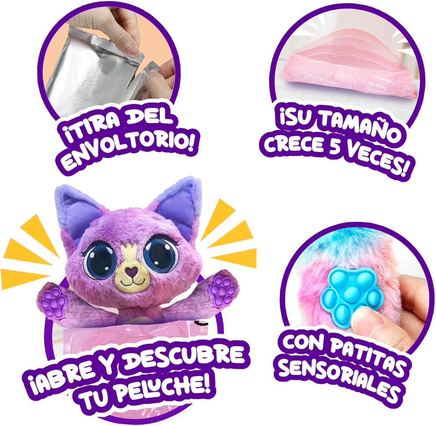Peluche mágico Bubblepops capibara chocolate - vista alternativa