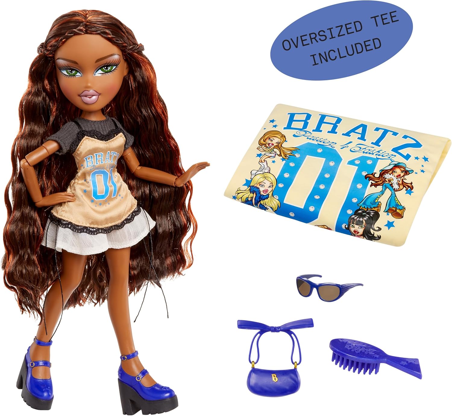 BRATZ Stylin' Sasha muñeca con camiseta extra-grande - imagen adicional