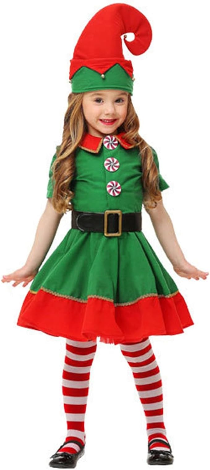 Disfraz de Elfo para niñas Duende Verde