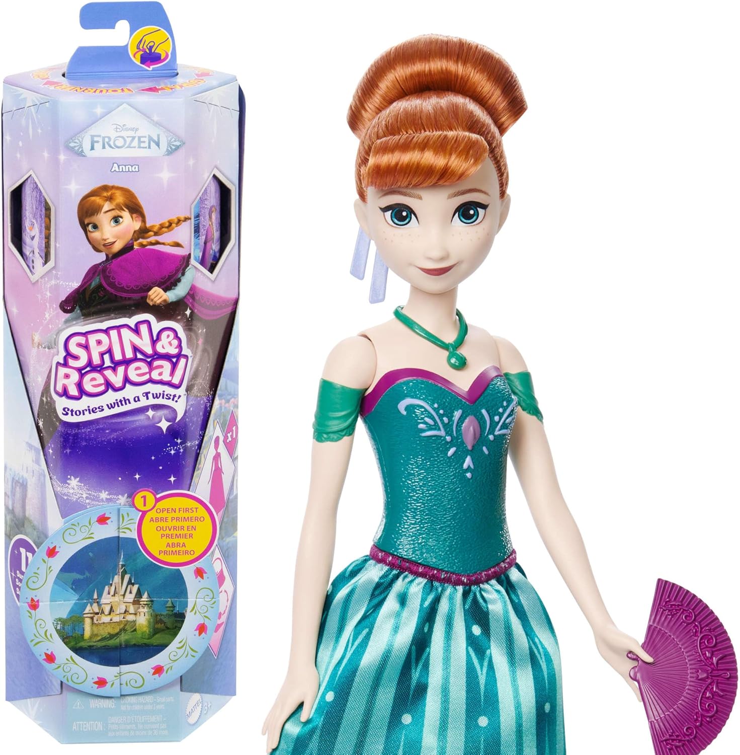 Disney Frozen muñeca Anna Spin & Reveal JBG60
