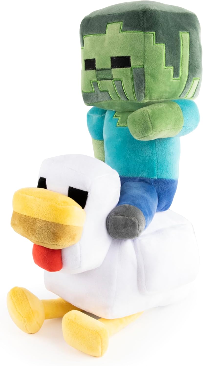 Minecraft peluche almohada Chicken Jockey Jay Franco - vista alternativa