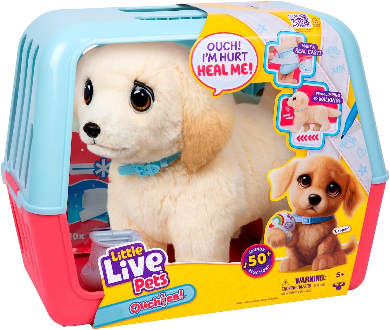 Little Live Pets Ouchies! Perrito Labrador Cooper