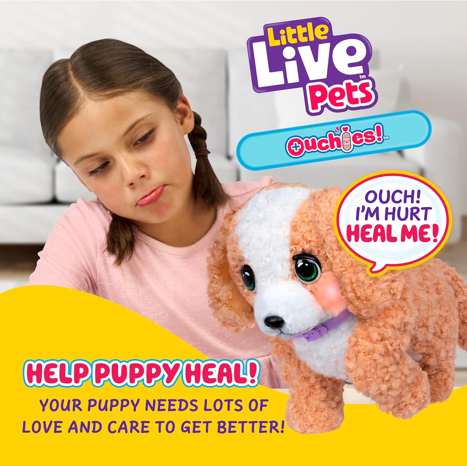 Little Live Pets Ouchies! Perrito Poodle Hazel - vista alternativa