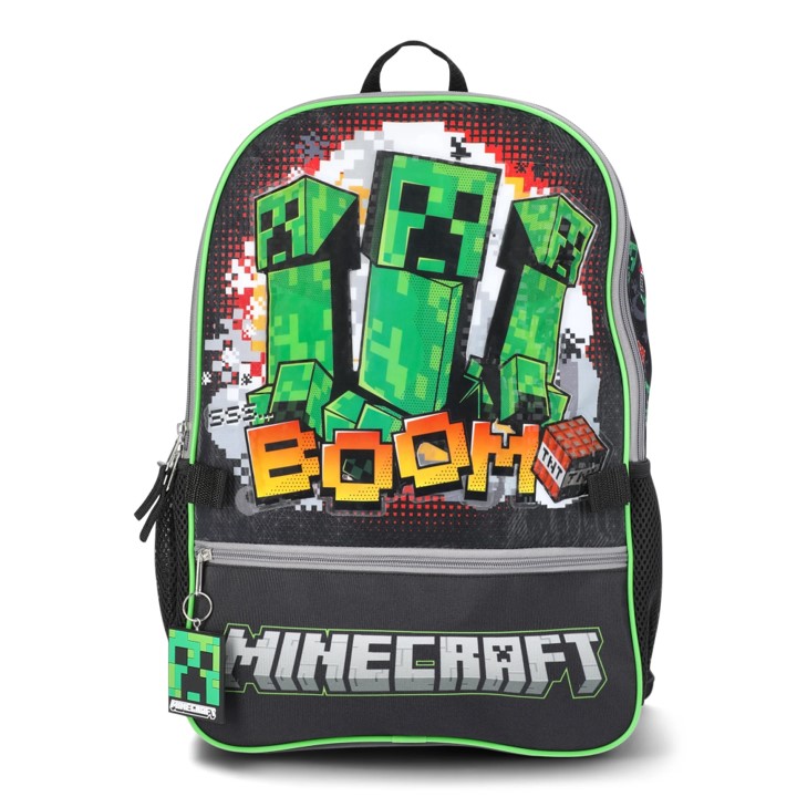 Minecraft morral escolar con lonchera Boom - vista alternativa