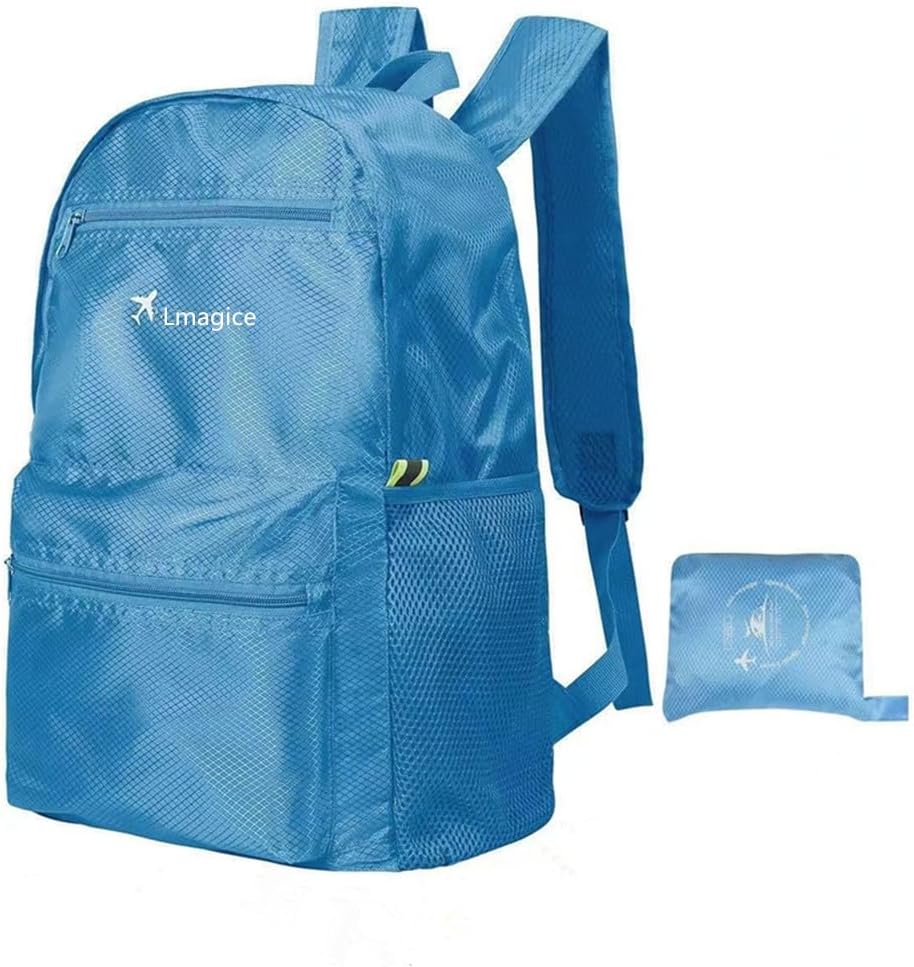 Lmagice Morral de viaje plegable ultraligero - azul cielo