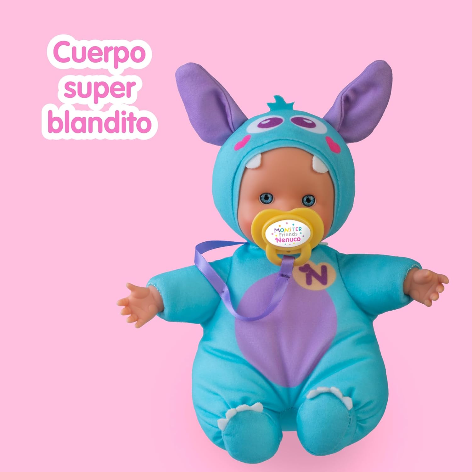Nenuco de peluche Monster azul NFNB1300 - imagen adicional
