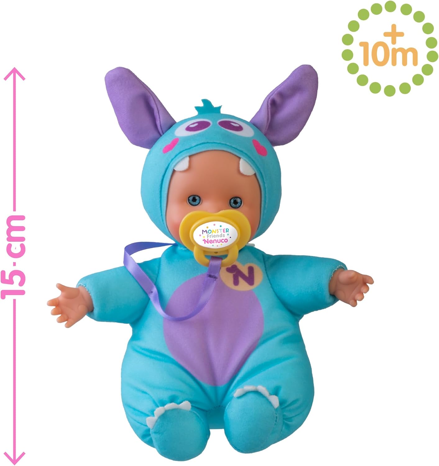 Nenuco de peluche Monster azul NFNB1300 - imagen adicional