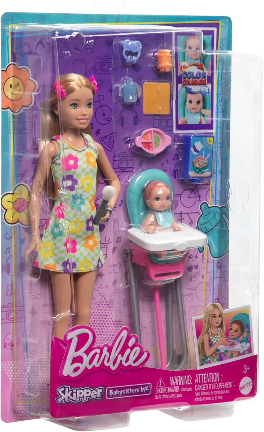 Barbie Skipper niñera con silla de comer alta - vista alternativa
