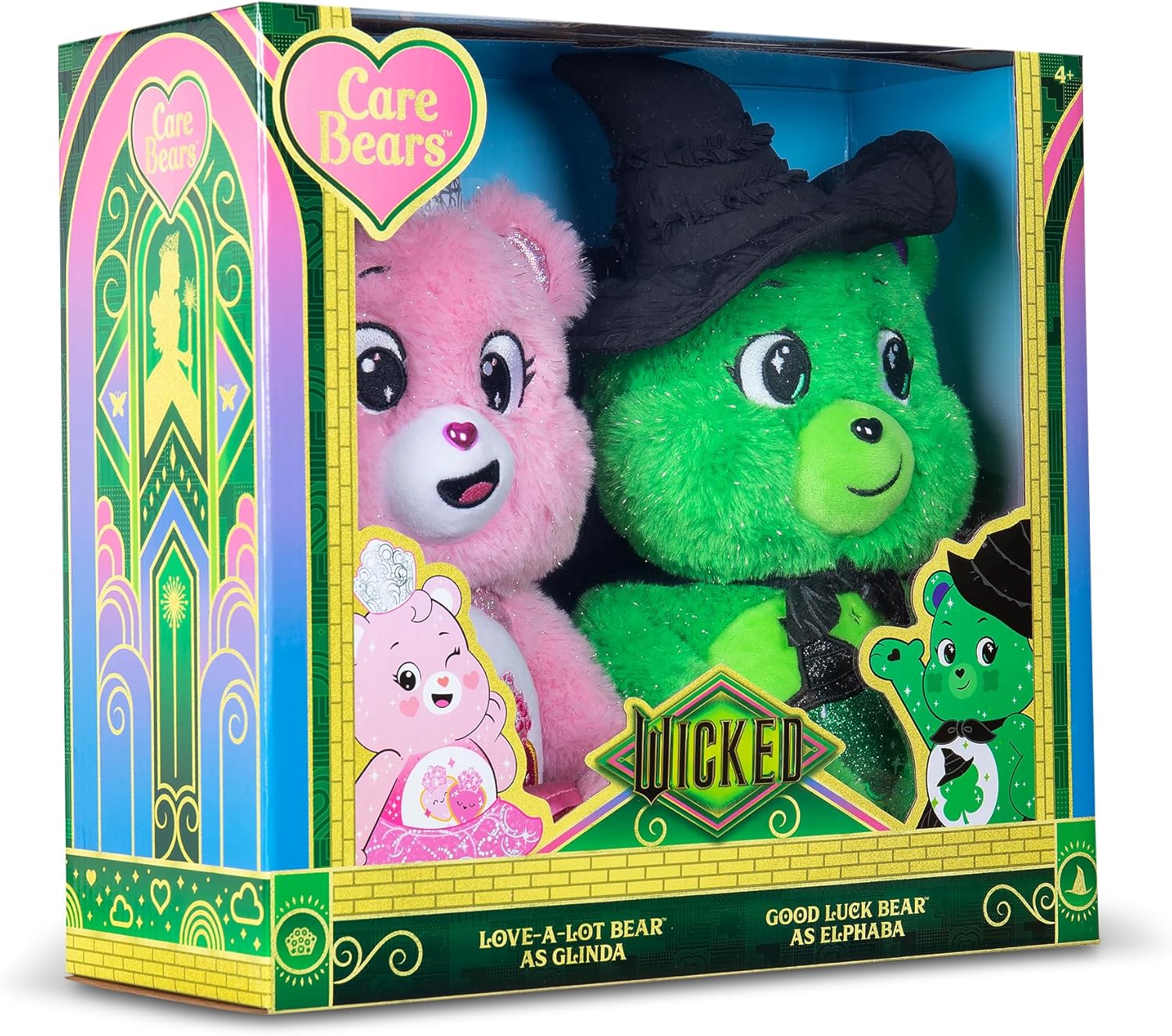 Care Bears peluches cariñositos de Wicked Elphaba y Glinda - vista alternativa