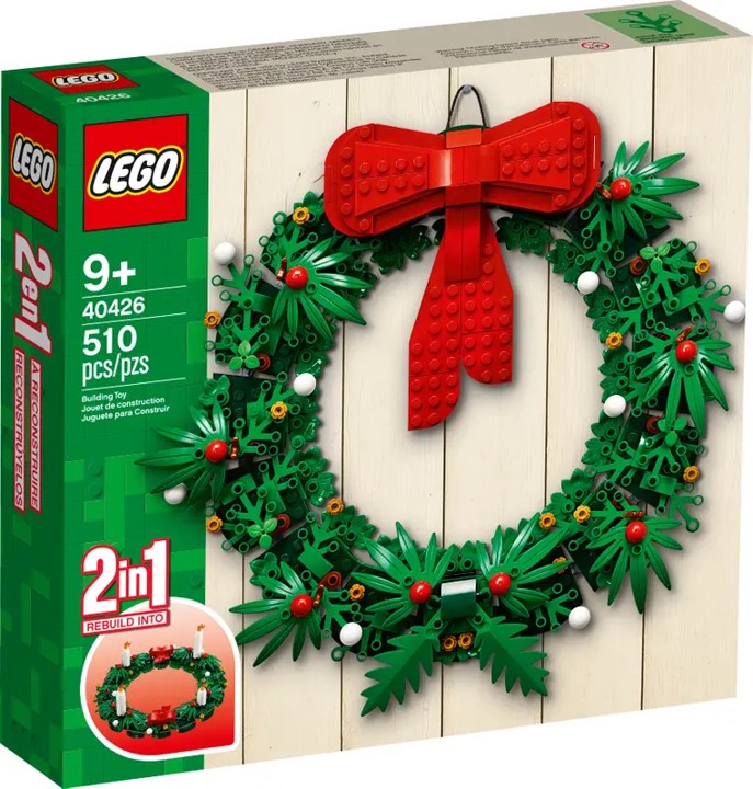 LEGO Corona de flores navideña 2-en-1 40426 - vista alternativa