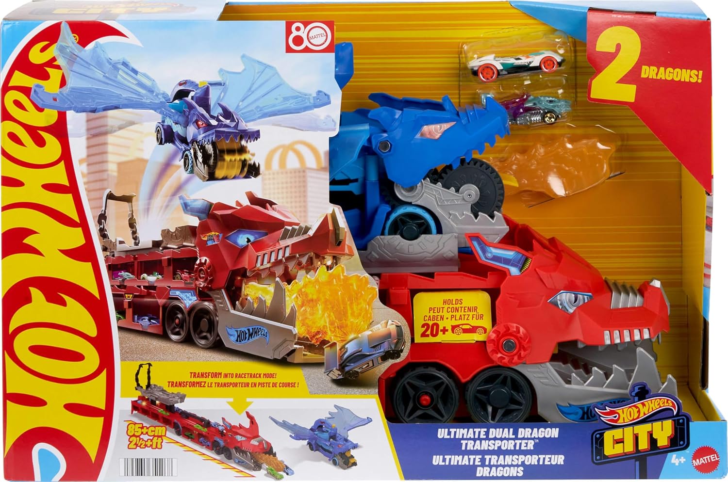 Hot Wheels City Trailer supremo doble dragón JGR40 - vista alternativa