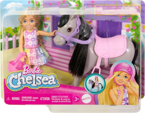 Barbie muñeca Chelsea y su pony HTK29 - vista alternativa