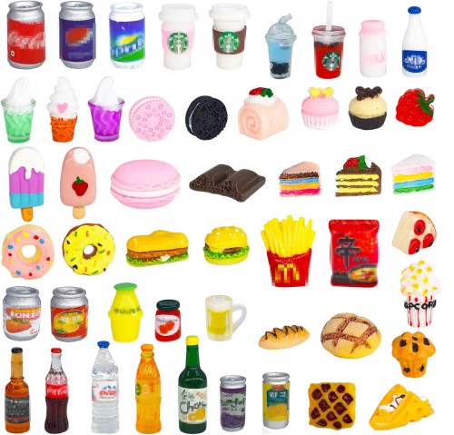 Comidita de juguete miniaturas x 50 unidades - vista alternativa