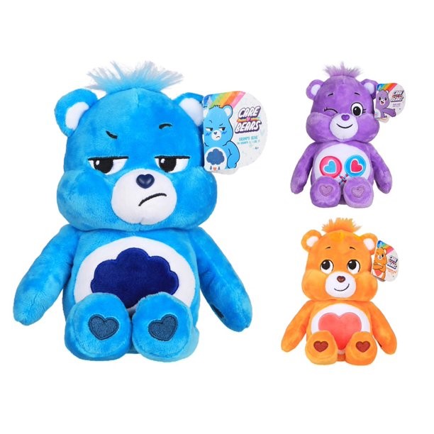 Care Bears Set peluches Grumpy Bear, Share Bear y Tenderheart