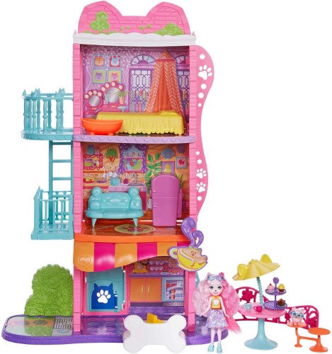 Enchantimals Juego Cafetería y Casa de la Ciudad