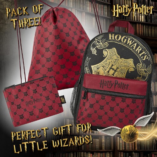 Harry Potter Kit Escolar Morral, cartuchera y Tula - vista alternativa