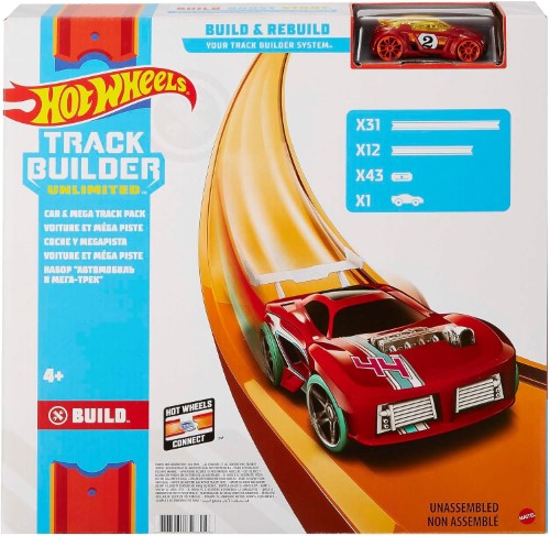 Hot Wheels Track Builder carro y megapista
