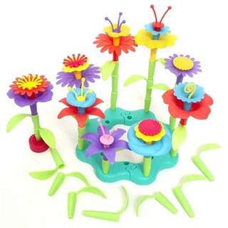 Kit construcción Jardín para jugar con flores plásticas - imagen adicional