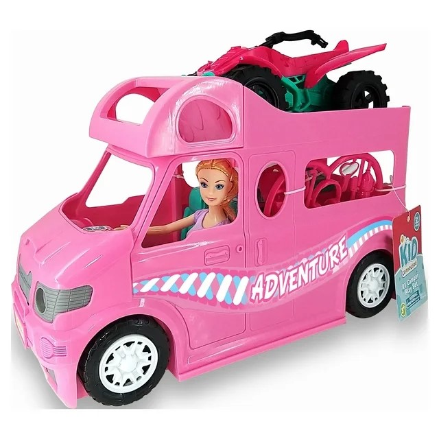 Casa Rodante de muñecas con accesorios de camping Kid Connection MUÑECAS Y PELUCHES