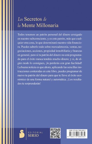 Libro Los Secretos de la Mente Millonaria - vista alternativa