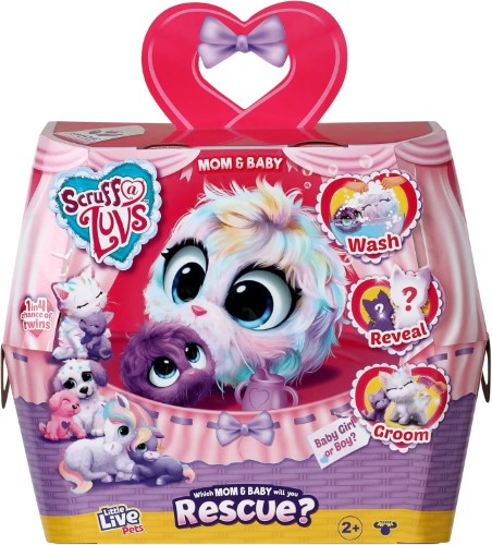 Little Live Pets Scruffs A Luvs Mom & Baby