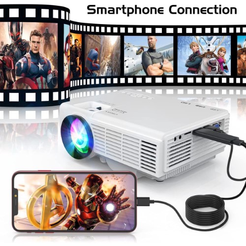 Mini Proyector para celular Portátil con Bluetooth5.1 - vista alternativa