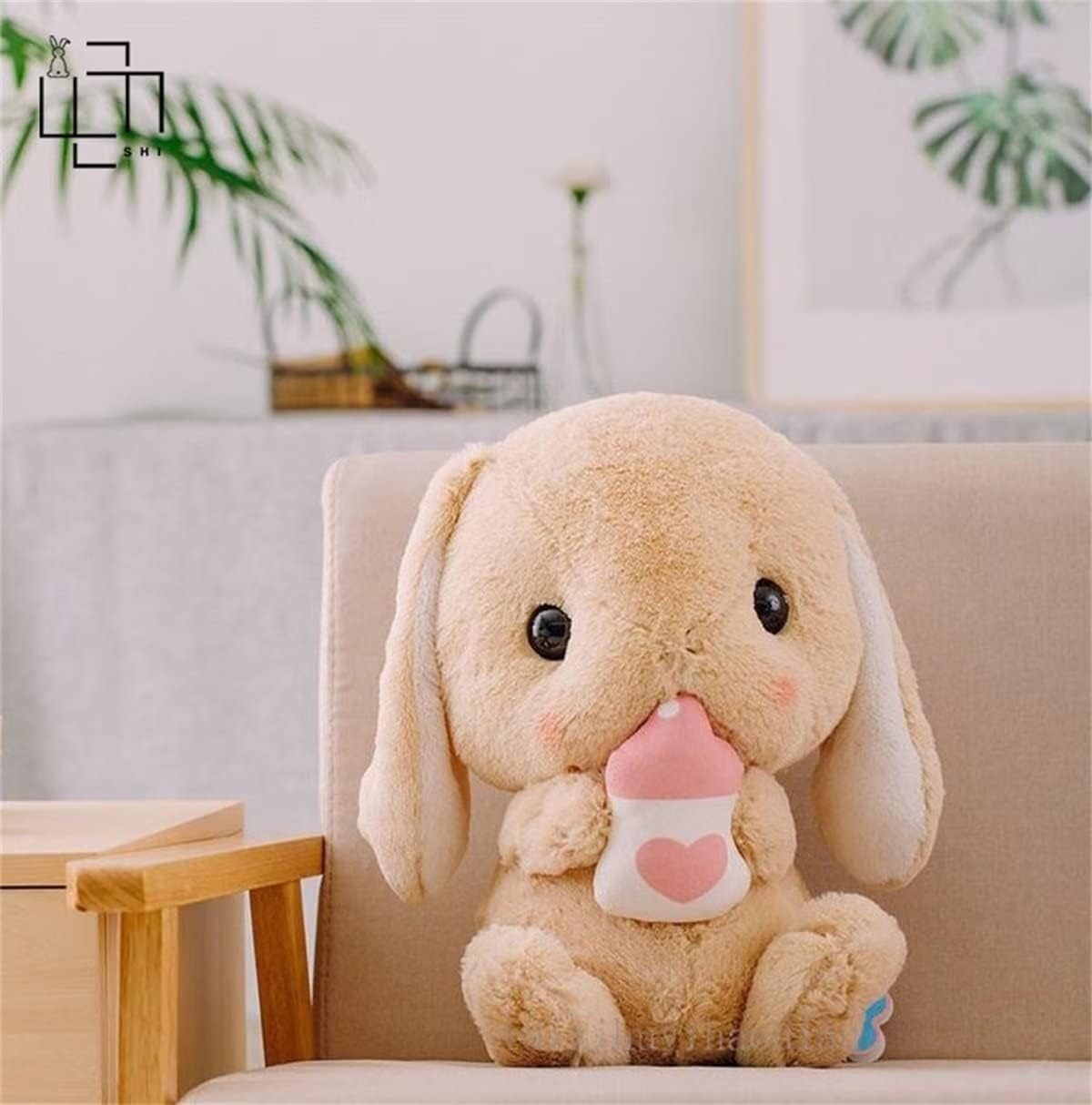 Peluche de conejito con tetero grande - vista alternativa