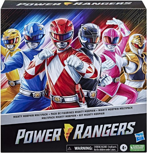 Power Rangers Paquete con 6 figuras clásicas