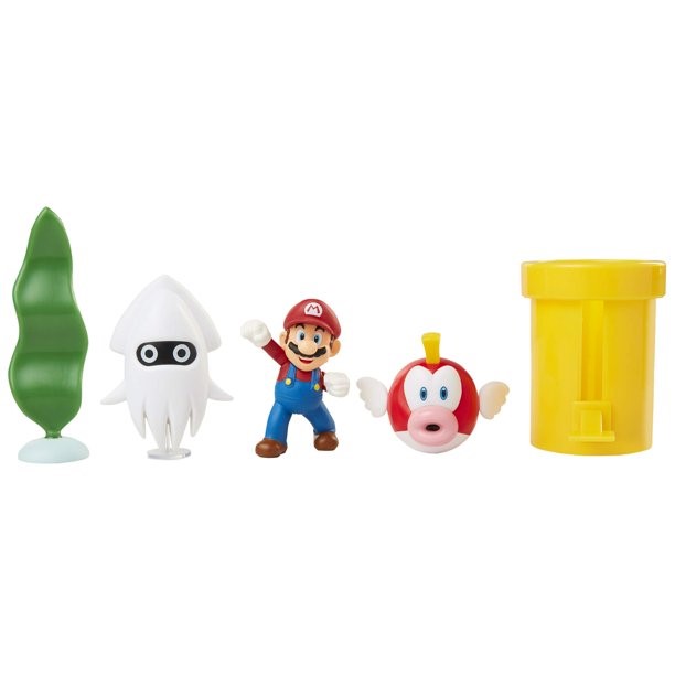 Super Mario Figuras Set diorama acuático - vista alternativa