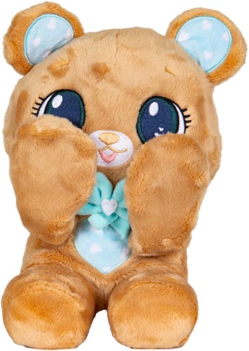 Peekapets oso de peluche para bebés - Café