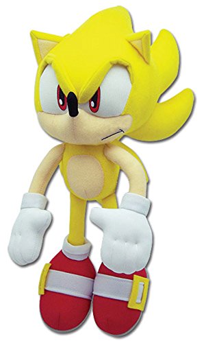 Sonic Hedgehog peluche super Sonic