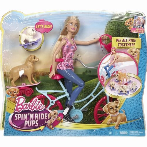 Barbie muñeca con bici y perritos CLD94 - vista alternativa