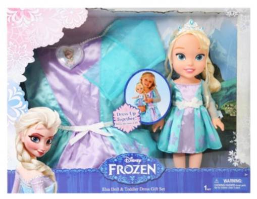 Frozen muñeca y vestido niña - vista alternativa