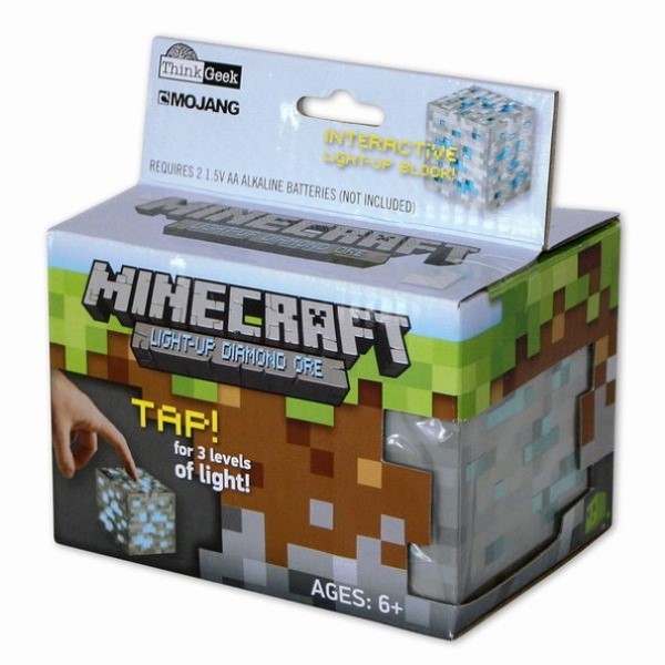 Minecraft mineral con luz ThinkGeek - vista alternativa