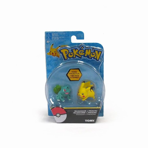 Pokemon Bulbasaur y Pikachu - vista alternativa