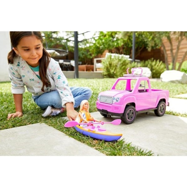 Barbie camping camioneta y kayak FNY40 - imagen adicional