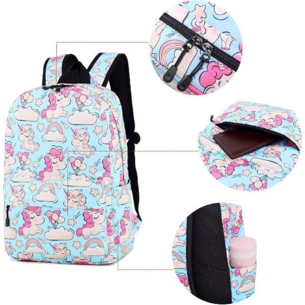 Morral lonchera cartuchera unicornio - vista alternativa