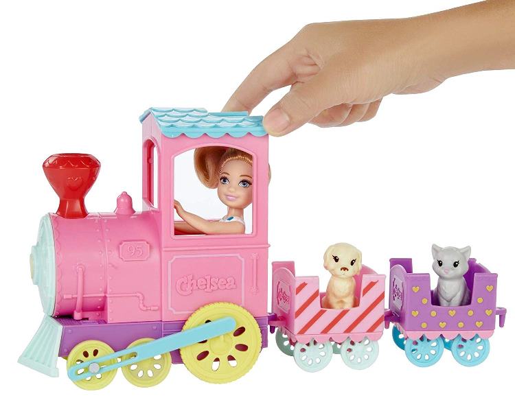 Barbie Chelsea y su tren de mascotas FRL86 - imagen adicional