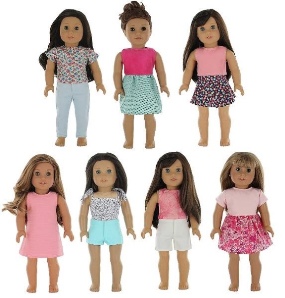 American Girl moda genérica 7 piezas set 2