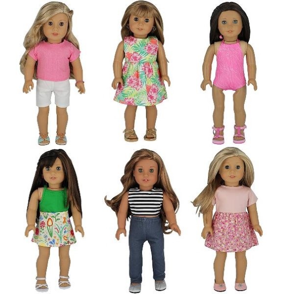 American Girl moda genérica 7 piezas set 1