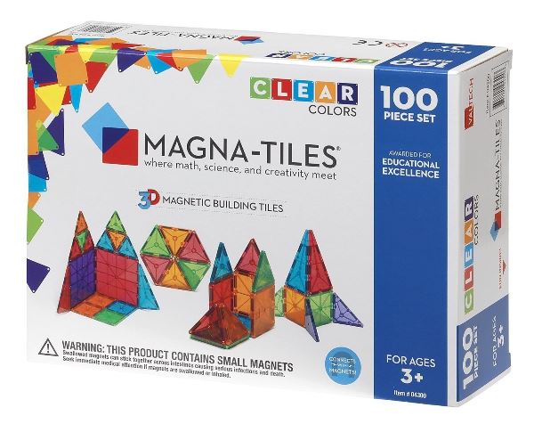 Magna-Tiles 100 pcs construcción magnéticas
