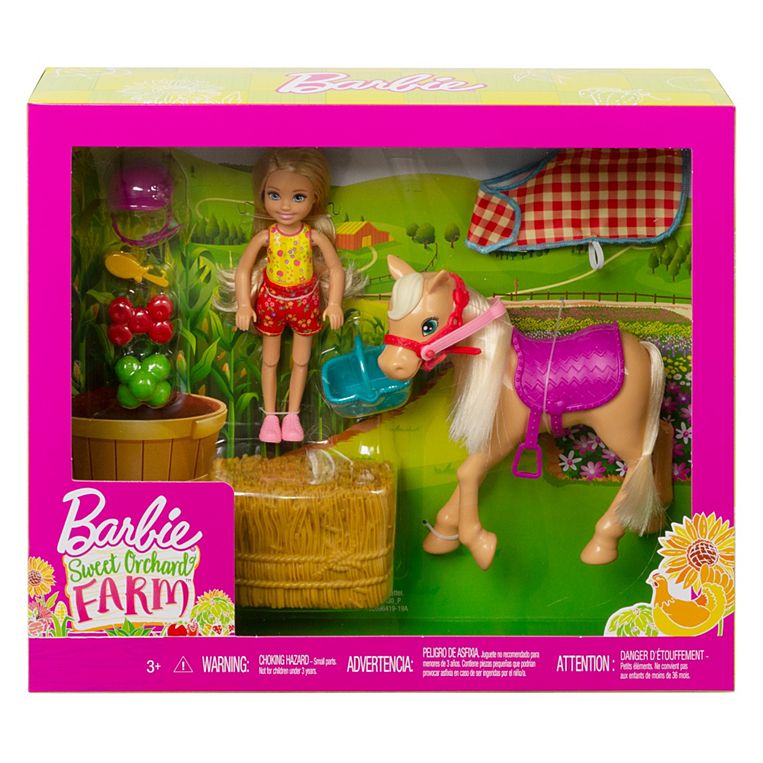 Barbie huerto Chelsea y pony GFF50 - vista alternativa