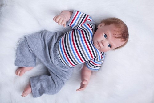 Muñeco bebé reborn realista OREH 50 cm - vista alternativa
